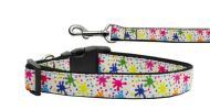 Dogs Spatter Paint Nylon Ribbon Collars