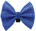 GG107VV | 50-100 Dog Cat Bows on Velcro Fastener - Bling 2"