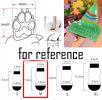 4 Pcs White Shoes Pattern Dogs Indoor Socks