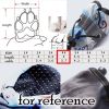 4 Pcs Blue Waterproof Rain Shoes for Dogs