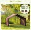 PawHut Portable Dog Tent Water Resistant Shade Protection