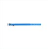 Blue Nylon Reflective Adjustable Dog Collar with Metal Buckle