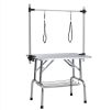 46" Folding Dog Stainless Steel Grooming Table