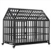 52" Heavy Duty Large Dog Kennels with Lockable Wheels