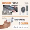 Professional Dog Grooming Clippers with 2.5L Cup, 3 Suction Modes, Cordless Clippers, 5 Groomer Tools, Low Noise Pet Hair Trimmer