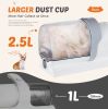 Professional Dog Grooming Clippers with 2.5L Cup, 3 Suction Modes, Cordless Clippers, 5 Groomer Tools, Low Noise Pet Hair Trimmer