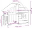 Dog House Solid Pine Wood Kennel
