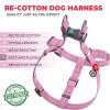 Pink Re-Cotton Dog Harness Eco Friendly Reflective & Adjustable