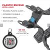 Grey Re-Cotton Dog Harness Eco Friendly Reflective & Adjustable