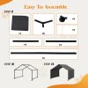 Outdoor Dog Bed Dog Shade Shelter, Portable Pet Tent, Water Resistant Dog House for Shade Protection, Outdoor, Garden, Patio, Backyard, Gray