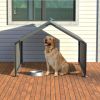 Outdoor Dog Bed Dog Shade Shelter, Portable Pet Tent, Water Resistant Dog House for Shade Protection, Outdoor, Garden, Patio, Backyard, Gray