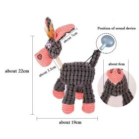 Dogs Squeaky, Donkey Shaped Plush Toy