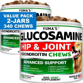 Glucosamine & Chondroitin for Dogs Joint Pain Relief 2-pk