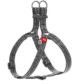 Grey Re-Cotton Dog Harness Eco Friendly Reflective & Adjustable