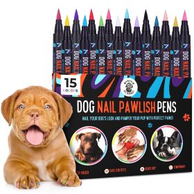 Dog Nail Polish Pens Quick Dry 15 Colors