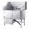 50 Inch Dog Grooming Bath Tub Stainless Steel w Ramp Faucet Showerhead