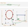 PawHut 5pc Dog Agility Training Equipment Set with Spray Water Tube, White