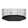 VEVOR 8-Panel Dog Playpen Kennel Bottom Pad & Ground Stakes