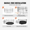 VEVOR 8-Panel Dog Playpen Kennel Bottom Pad & Ground Stakes