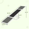 PawHut Wooden Dog Agility Seesaw for Training and Exercise, Weather Resistant, 83" L x 16" W x 14" H, White