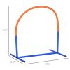 PawHut 4 Piece Dog Agility Course for Senior Dogs with Carry Bag Outdoor Use Blue