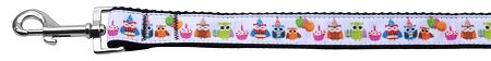 Party Owls Nylon Ribbon Pet Leash (Option: 1 wide 4ft)