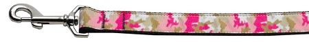 Pink Camo Nylon (Option: 1 wide 4ft Leash)