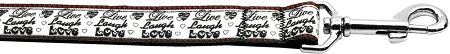 Live Laugh and Love Nylon Dog Leash (Option: 3/8 inch wide 4ft Long)