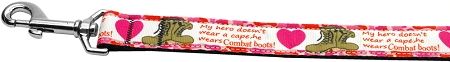 Combat Boots Nylon Dog Leash (Option: 3/8 inch wide 4ft Long)