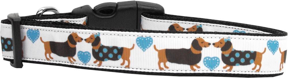 Doxie Love Nylon Dog Collars (Option: Large)