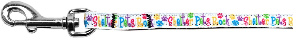Shelter Pets Rock Nylon Ribbon Pet Leash (Option: 3/8 inch wide 4Ft Lsh)