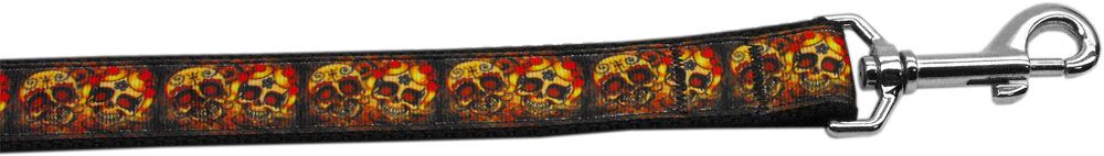 Skull Crossed Lovers Nylon Dog Leashes (Option: 4 Foot Leash)
