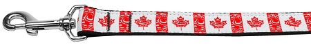 Canadian Flag in Swirls Nylon Dog Leash (Option: 4 Foot)