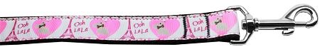 Oh La La Paris Nylon Dog Leash (Option: 4 Foot)