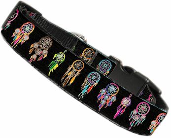 Dream Catcher Nylon Dog Collar (Option: LG)