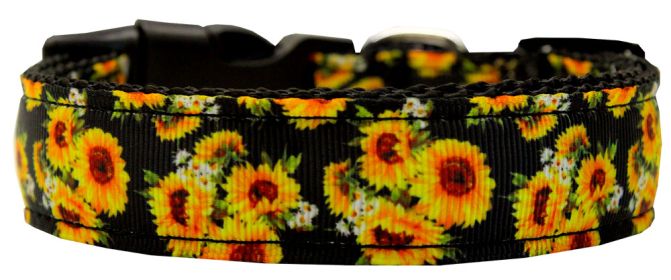 Sunflowers Nylon Dog Collar (Option: Large)