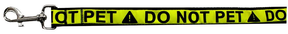 Do Not Pet Caution Tape Nylon Pet Leash (Option: 1in by 4ft)