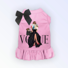 Reading my Vogue Dress (Color: Pink, size: X Small)