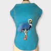 Beaded Fur and Rhinestone Flamingo- Elegant Dog Top