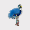 Beaded Fur and Rhinestone Flamingo- Elegant Dog Top