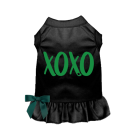 Irish XOXO Dog Dress (Color: Black, size: X Small)