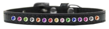 One Row Confetti (Option: Size 10 Black Puppy Collar)