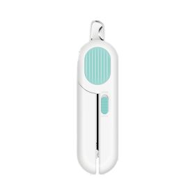 Dogs Nail Clipper With LED Light, & Circular Cut-hole (Color: Blue)