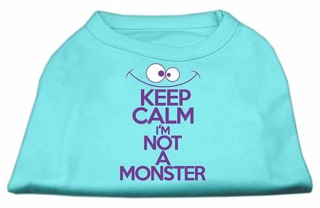 Keep Calm Screen Print Dog Shirt