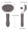 Pet Dog Brush - Stainless Steel, Rounded End Needles for Hair Removal, Cleaning, and Skin Care