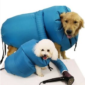 Dog Drying Coat; Pet Drying Bag Use With Dog Blower Grooming Dryer; Protable Fast Easy Blower (size: S)