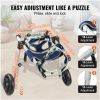 Dogs Two-Wheels Adjustable Wheelchair for Back Legs