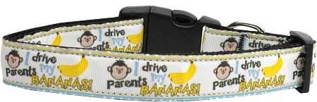 Monkey Madness Nylon Dog Collar (Option: Medium Narrow)