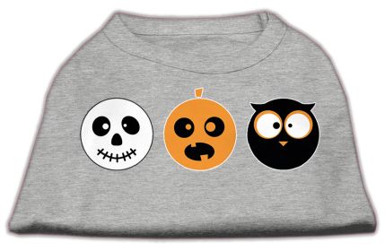 The Spook Trio Screen Print Dog Shirt (Option: Grey XS)