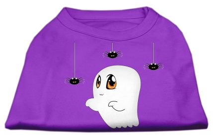 Sammy the Ghost Screen Print Dog Shirt (Option: Purple XS)